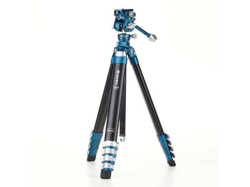 Benro TCBA15FS20PROC, 3 ben, Sort, Blå, 156,5 cm, 1,22 kg