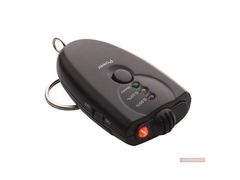 Alkoholtester med lommelygte