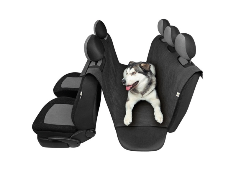 Hundetæppe i sort polypropylen 160x127