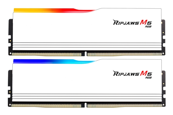 G.Skill Ripjaws M5 Rgb F5-6000J3036f24gx2-Rm5rw, 48 Gb, 2 X 24 Gb, Ddr5, 6000 Mhz, 288-Pin Dimm