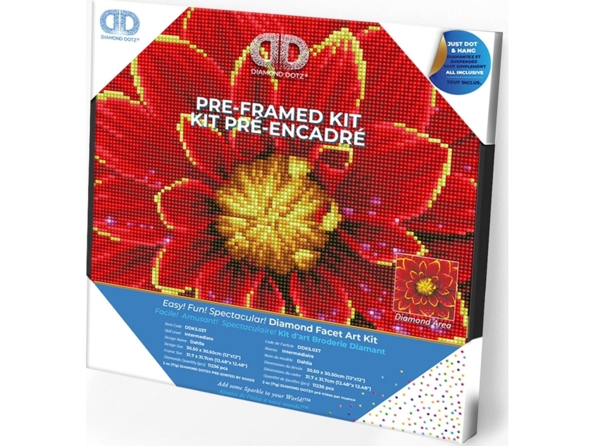 Diamond Dotz Dahlia Broderi 33X33cm Ddk5037