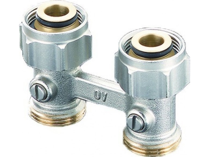 Multiflex F - dobbelt lige radiatortilslutning til radiatorer med OVENTROP (DWZ)-tilslutninger