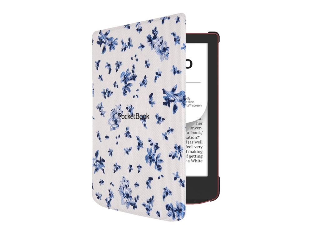 PocketBook - Vikbart fodral för eBook-läsare - PU imitationsläder, bomull, plast - Blommor - för PocketBook Verse, Verse PRO | TV, Ljud & Bild - Bärbart ljud & Bild - Tillbehör | GameStuff