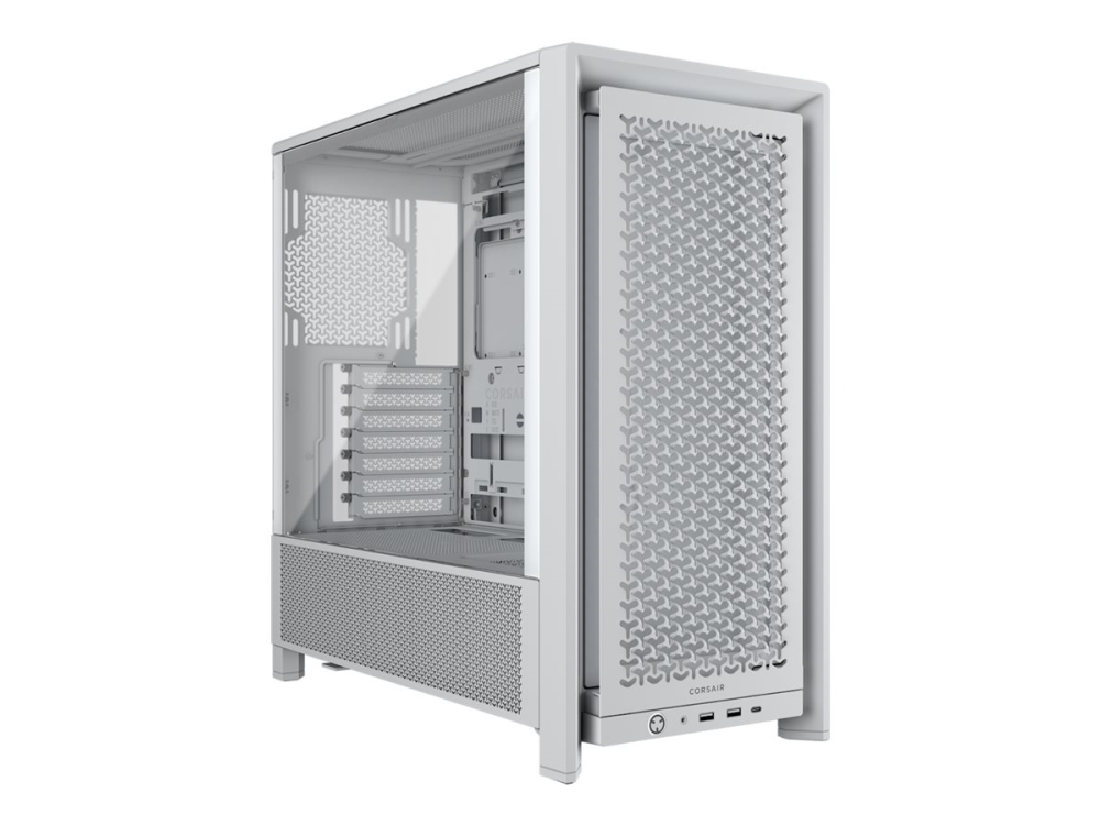 Corsair Frame 4000D, Midi Tower, Pc, Weiß, Atx, Eatx, Micro Atx, Mini-Itx, Kunststoff, Stahl, Gehärtetes Glas, Gaming