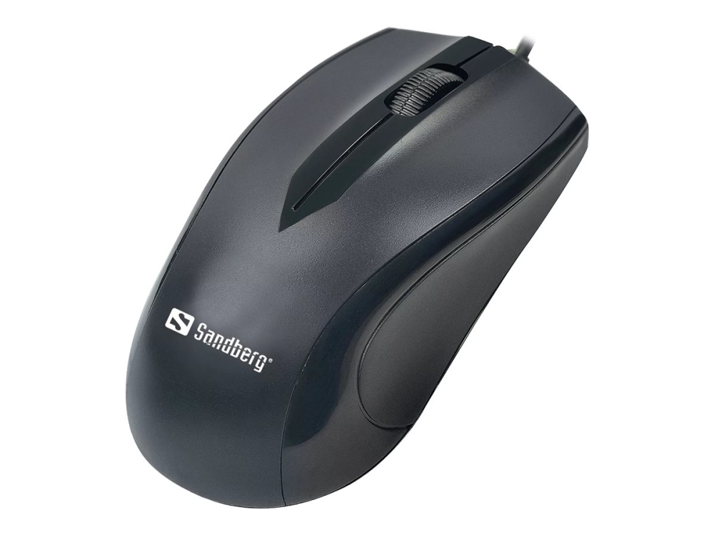Sandberg Usb-C Mouse, Beidhändig, Optisch, Usb Typ-C, 1200 Dpi, Schwarz