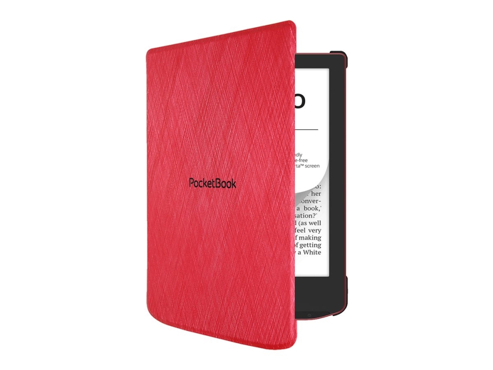 PocketBook - Vikbart fodral för eBook-läsare - PU imitationsläder, bomull, plast - röd - för PocketBook Verse, Verse PRO | TV, Ljud & Bild - Bärbart ljud & Bild - Tillbehör | GameStuff
