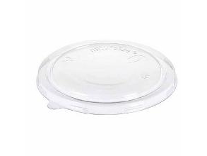 Plastlåg Naturesse Fladt Rund Ø150mm Pla Med Antidug Klar,6 Pk X 50 Stk/Krt