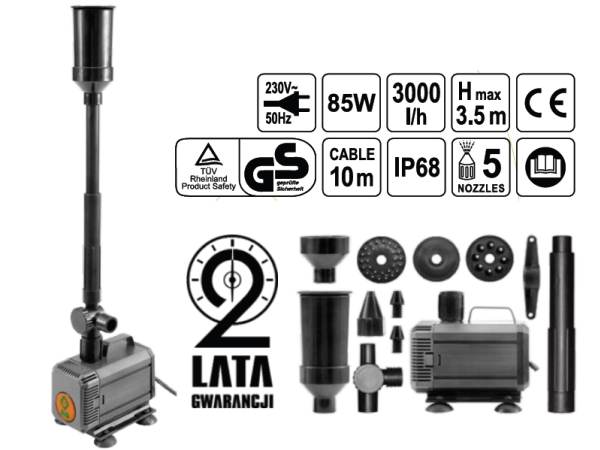 FLO FONTANO SIURBLYS 85W 3000 L / H 79932