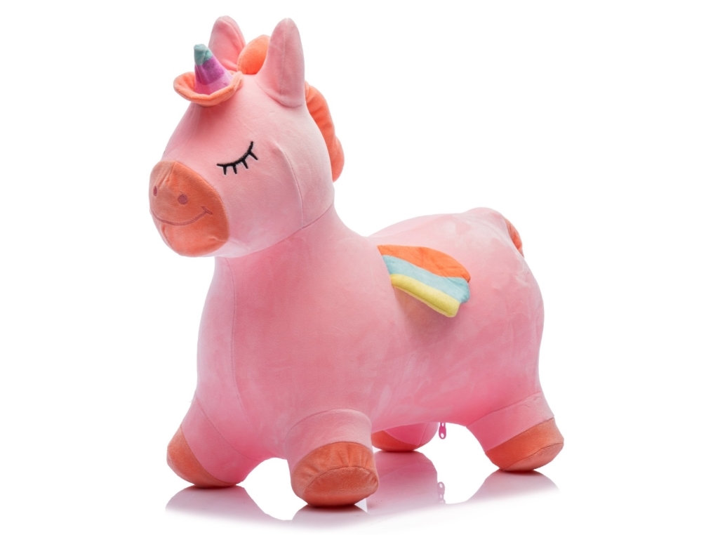Einhorn-Plüsch-Springtier, Rosa (Ab 18 Monaten)