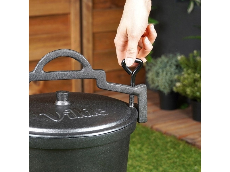 Vilde benet støbejernsgryde med låg CAST LINE 10 l
