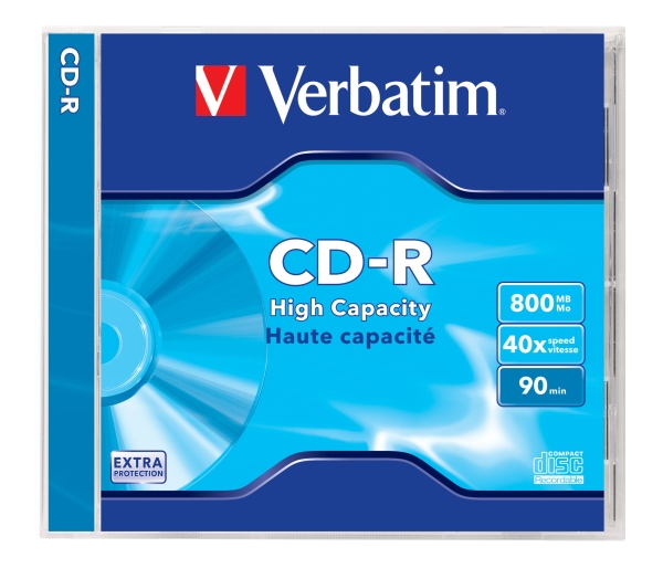 Verbatim 43427, 40X, Cd-R, 120 Mm, 800 Mb, Jewelcase, 1 Stück(E)