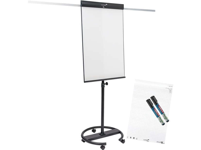 Legamaster SKETCH PRO mobilt blädderblock med rund bas, Stål, Kina, 5 hjul, 680 mm, 640 mm, 2050 mm | Möbler - Tavla & Displays - Flipover | GameStuff