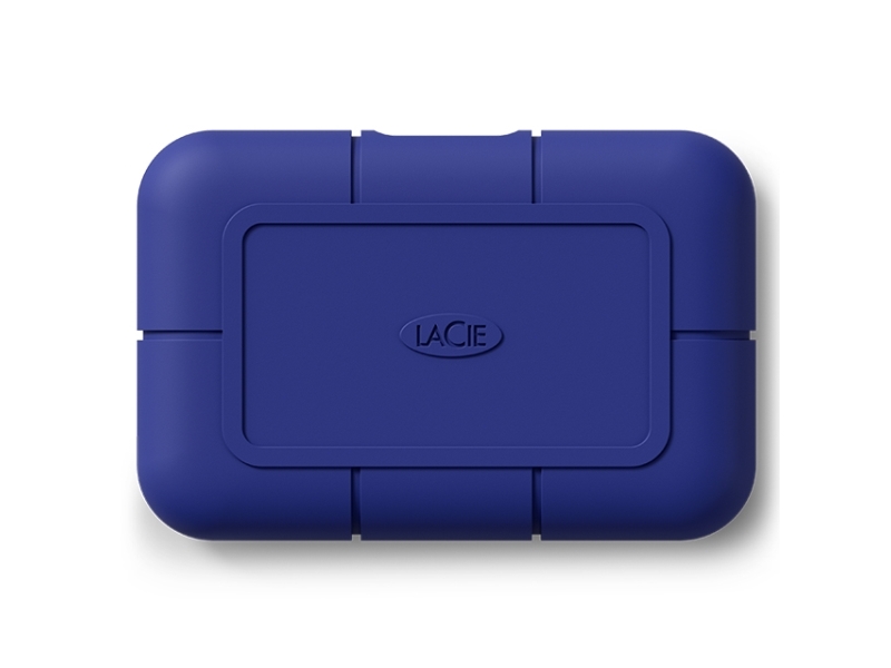 Lacie Pro5 Stna4000400 Ssd 4 Tb Ruggad Extern Portabel Thunderbolt 5 Usb C Kontakt Blå Med Seagate Rescue Data Recovery