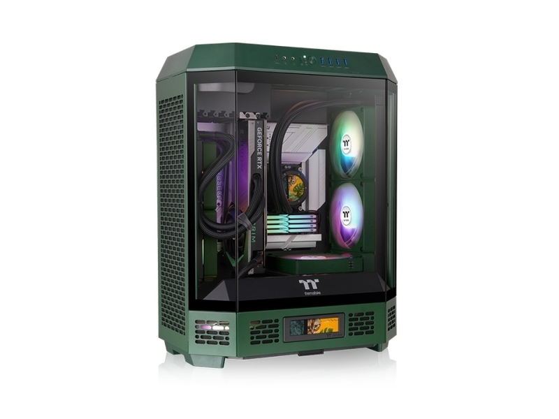 Thermaltake Tower 600, Midi Tower, Pc, Grün, Atx, Micro Atx, Mini-Itx, Spcc, Gehärtetes Glas, Gaming