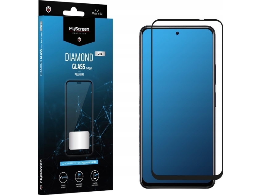 Myscreen Protector Xiaomi Poco X3 Gt Hardat Glas För Latt Rundade Skarmar Diamond Glass Lite Edge Full Glue