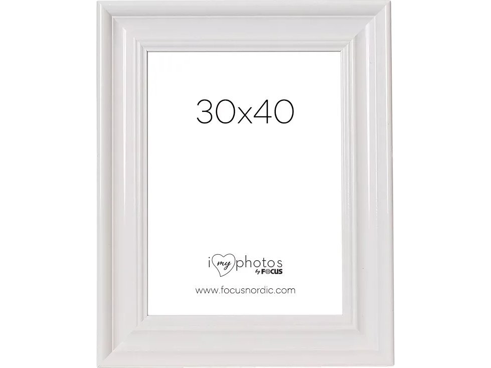 Focus Ramme Charleston Hvit 30x40 Cm
