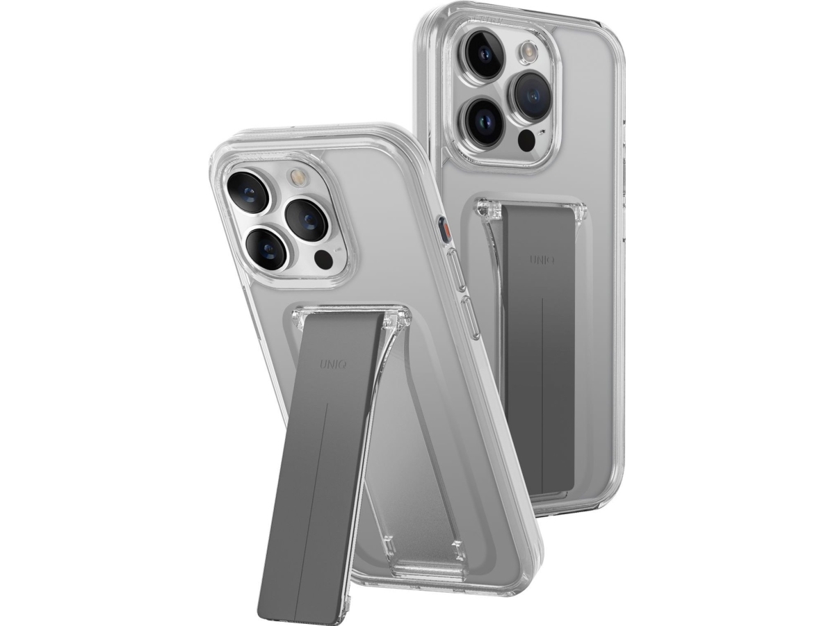 Uniq Dėklas Heldro Mount With Stand Apple Iphone15 Pro Max 6.7" Skaidrus