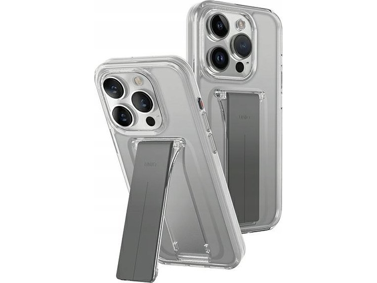 Uniq Dėklas Heldro Mount With Stand Apple Iphone15 Pro 6.1" Skaidrus