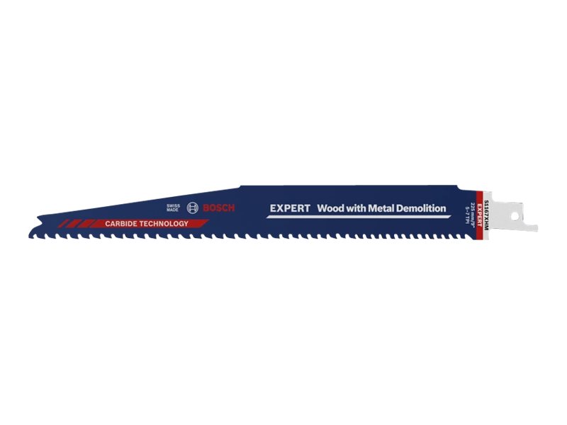 Bosch Expert 2608900398, Stichsägeblatt, Hartholz, Kunststoff, Holz, Holz Mit Nägeln, Hartstahl (Hcs), Blau, 17,5 Cm, 5 - 7