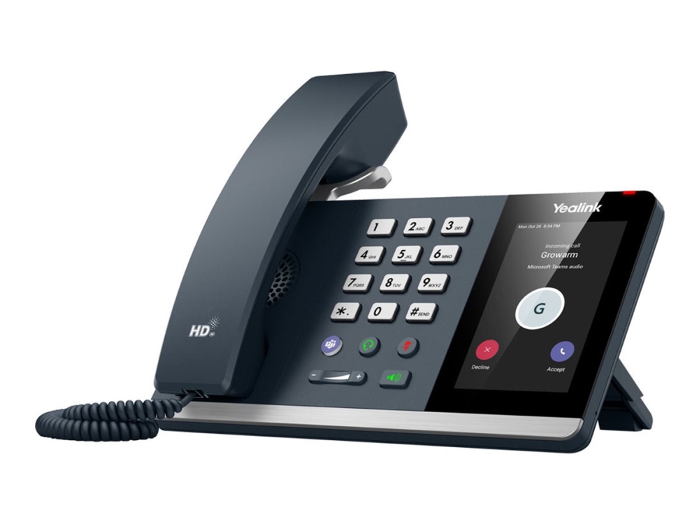 Yealink Mp54 E2 Voip Telefon Med Bluetooth Interface Klassisk Grå