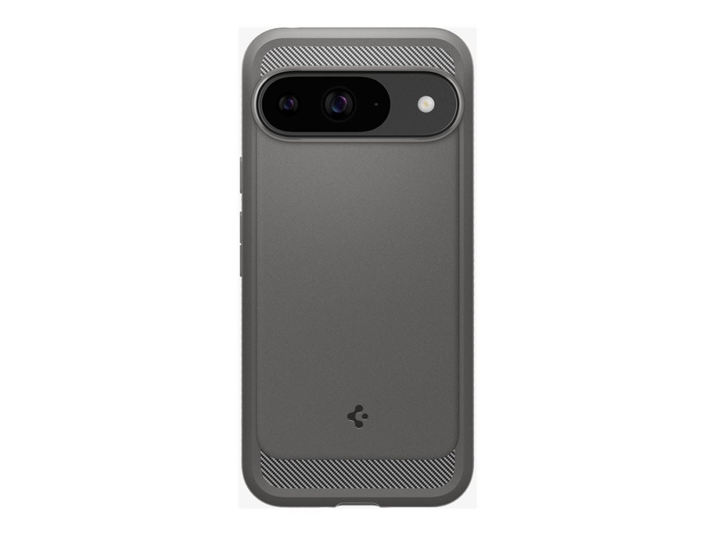 Spigen Rugged Armor - Bagsidecover Til Mobiltelefon - Termoplastisk Polyuretan (Tpu) - Grå Marmor - For Google Pixel 9, 9 Pro