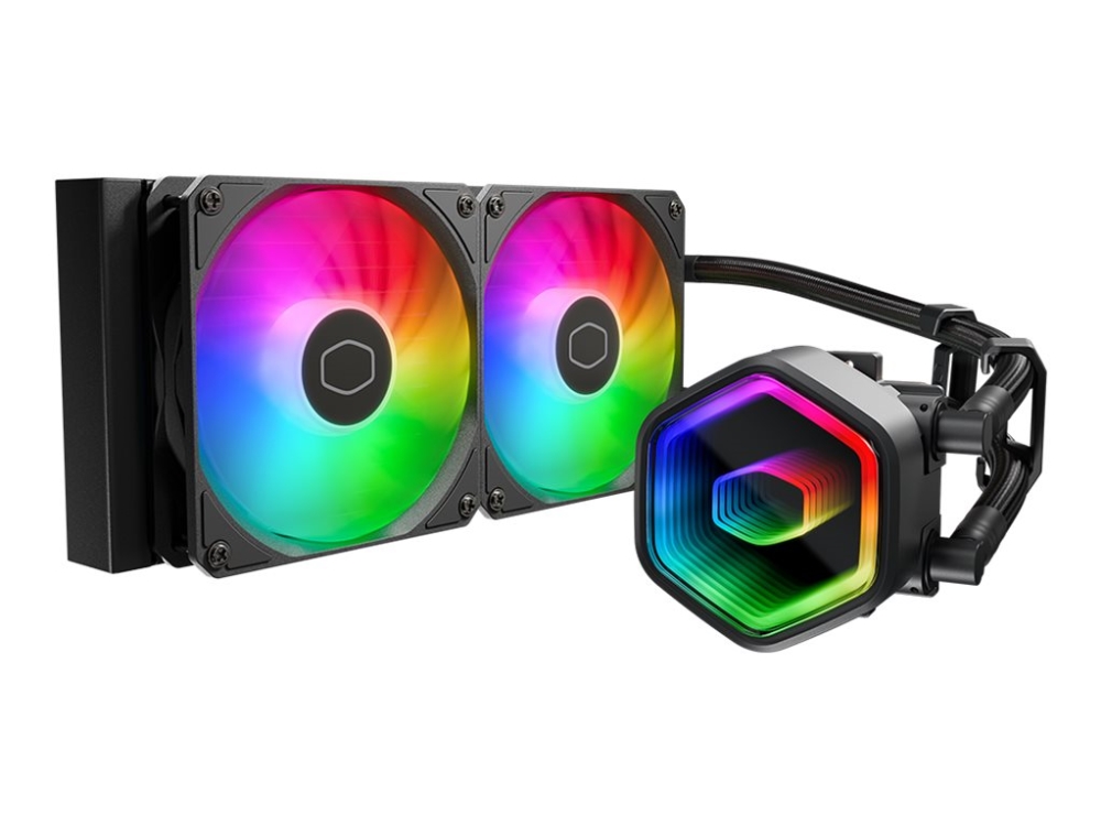 Cooler Master MasterLiquid 240 Core II - Processorvätskekylningssystem - Kylarstorlek: 360 mm - Intel® LGA 1851 / 1700 / 1200 / 1156 / 1155 / 1151 / 1150 Sockel - 120 mm - svart | Datorkomponenter - Kylning & moddning - CPU Kylning | GameStuff
