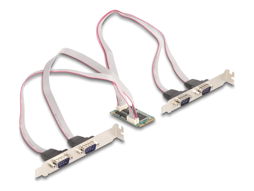 Delock - Seriel Adapter - Pcie 1.2 Full Mini Card Lavprofil - Rs-232 X 4
