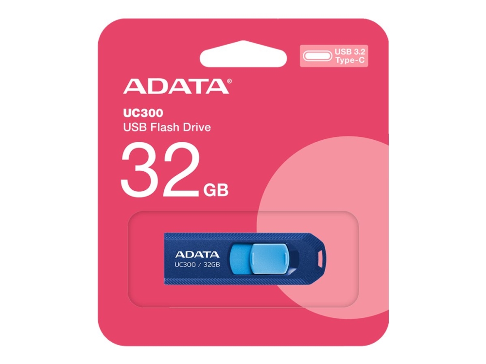 Hukommelsesdrev Flash Usb C 32gb/acho Uc300 32g Rnb/bu Adata