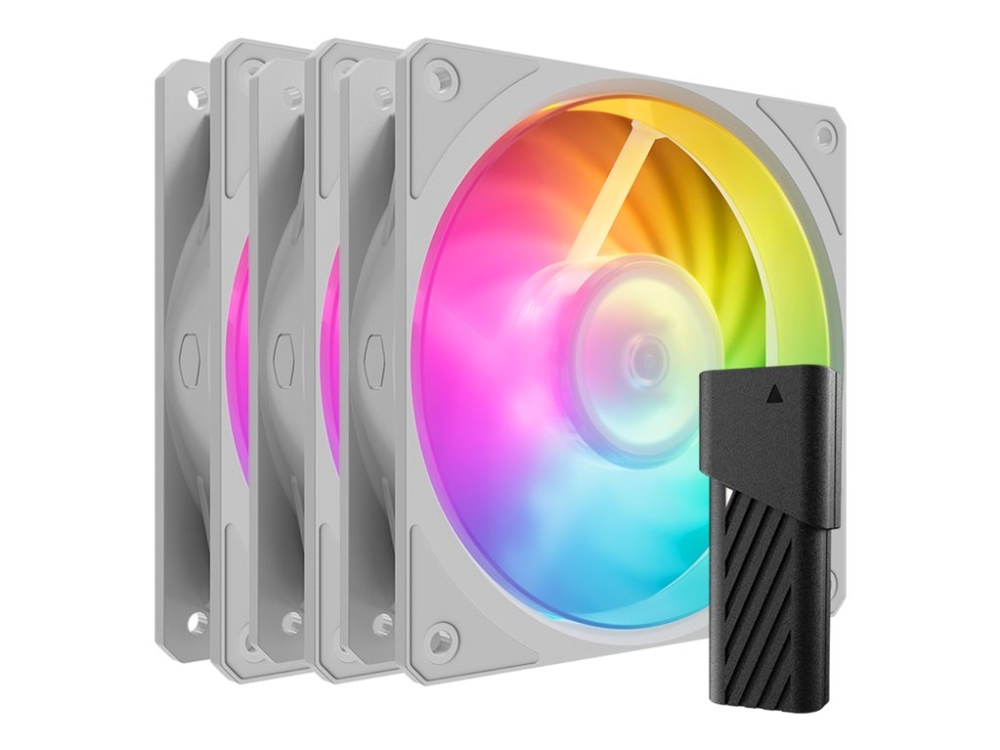 Cooler Master MFZ-M2DW-243P2-R1, Luftkylare, 12 cm, 2400 rpm, 30 dB, 75,2 kubikfot/min, 127,6 m³/h | Datorkomponenter - Datorchassin & Tilbeör - Chassi fläktar | GameStuff