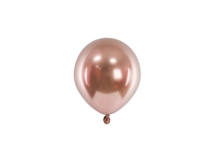 Partydeco Chb1-5-019R-50, Legetøjsballon, Latex, Roseguld, Fest Tema, Rund, Ikke Til Børn Under 36 Måneder