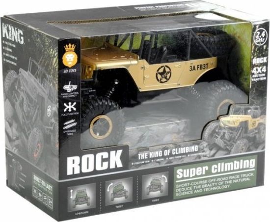 Lean Toys Fjernstyret Bil Jeep R/C 1:18 Guld
