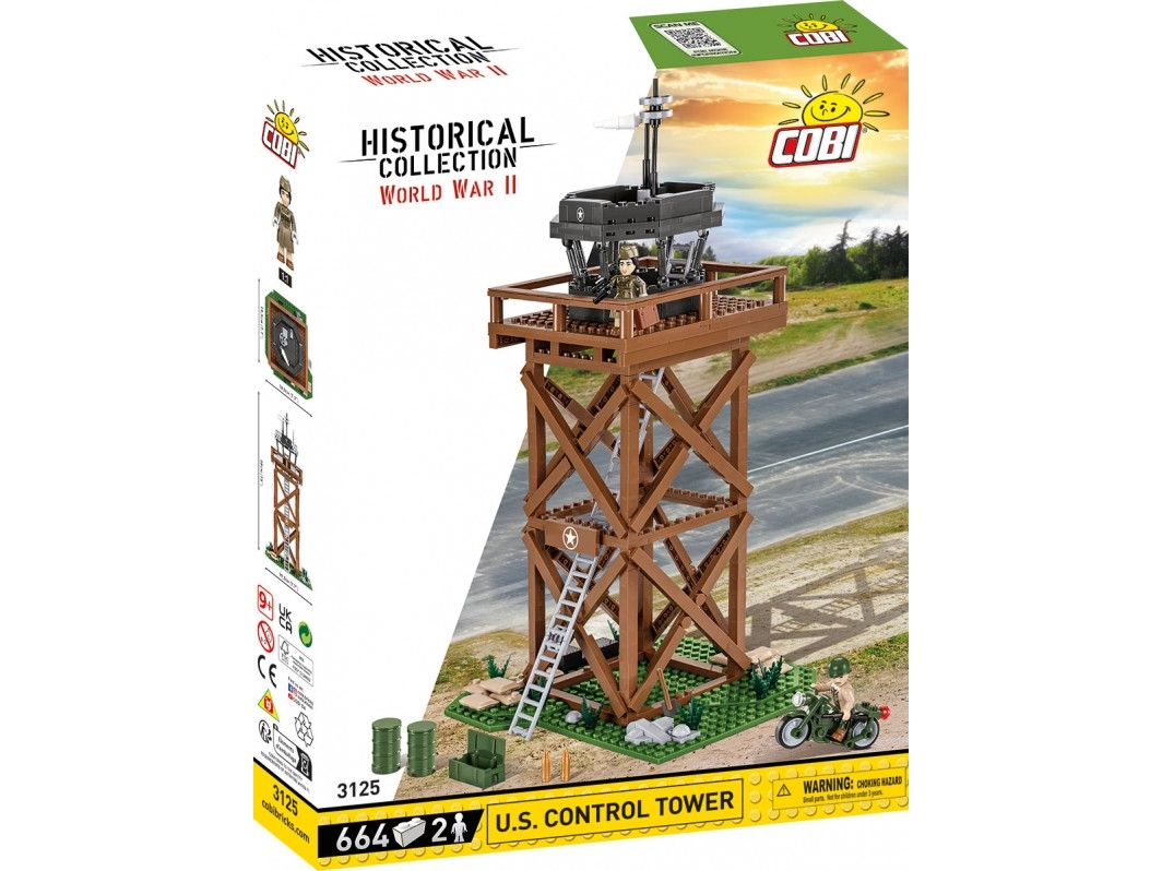 Cobi Klocki U.S. Control Tower 664 Blöcke