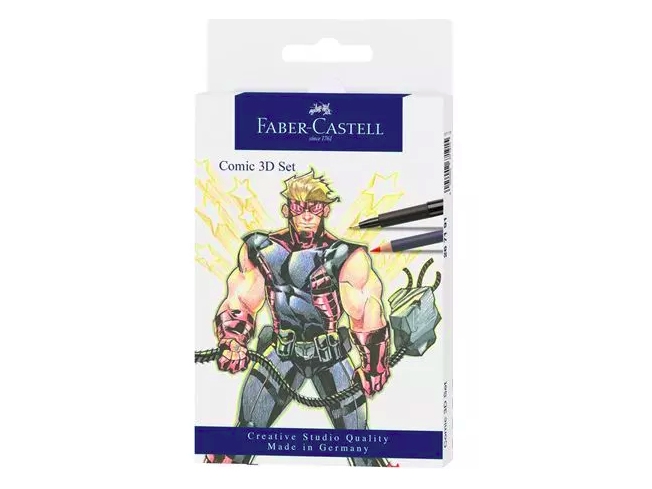 Faber-Castell 267191, Grafitpenna, Svart, Blå, Vit, 0,3 mm, Kartong, 11 styck | Skrivredskap - Blyertspennor & pencils - Stiftpennor | GameStuff