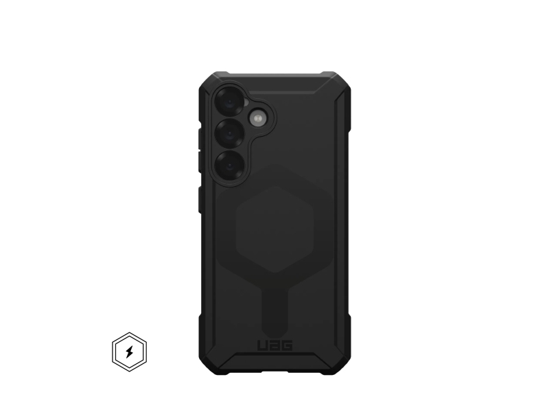 Uag Urban Armor Gear Essential Armor Magnet Fodral Med Inbyggd Magnetmodul För Samsung S25 5g Svart