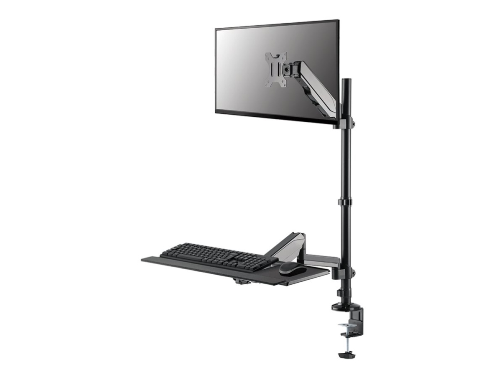 Neomounts Ds90-325Bl1 - Monteringssæt (Fuld Bevægelses-Arm) - Sid-Stå-Arbejdsstation - For Lcd-Display/Pc-Udstyr - Stål - Sort - Skærmstørrelse: 17"-
