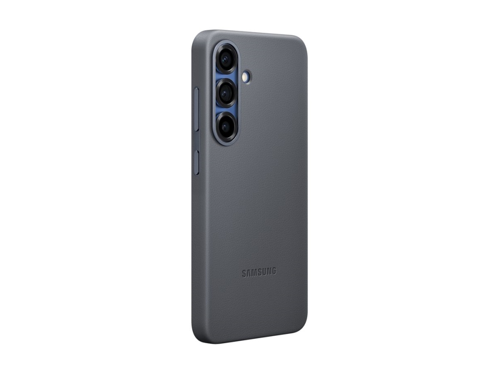 Samsung Ef Vs931 Baksidesskydd För Mobiltelefon Konstlader Svart För Galaxy S25