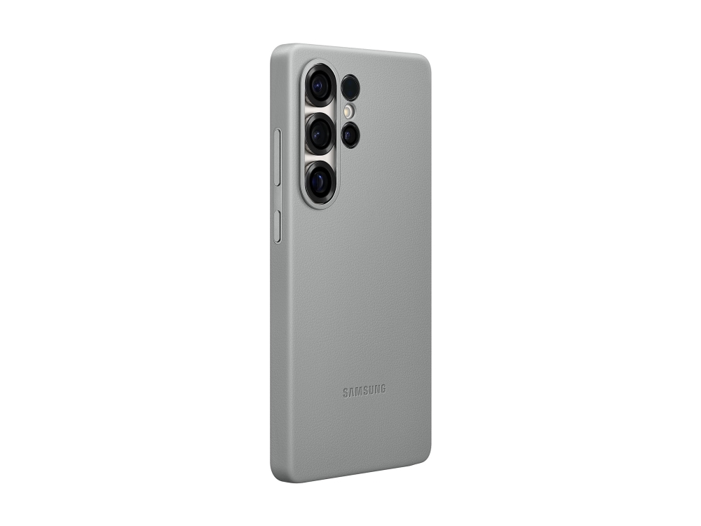 Samsung Ef Vs938 Baksidesskydd För Mobiltelefon Konstlader Grå För Galaxy S25 Ultra