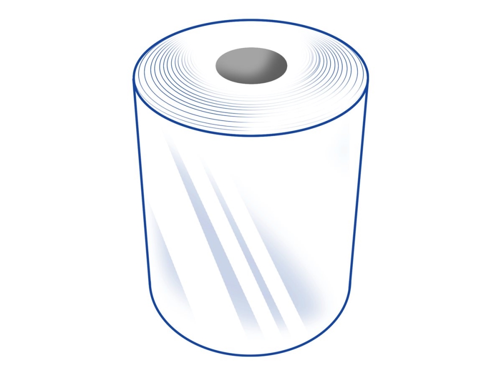 Star, Linerless, Permanent, 80 Mm, 80 M, Etikettenrolle Rollenbreite: 80 Mm, Länge: 80 M, Rollen/Box: 12 Rollen, Etikettenrolle (Liner-Free), Thermod