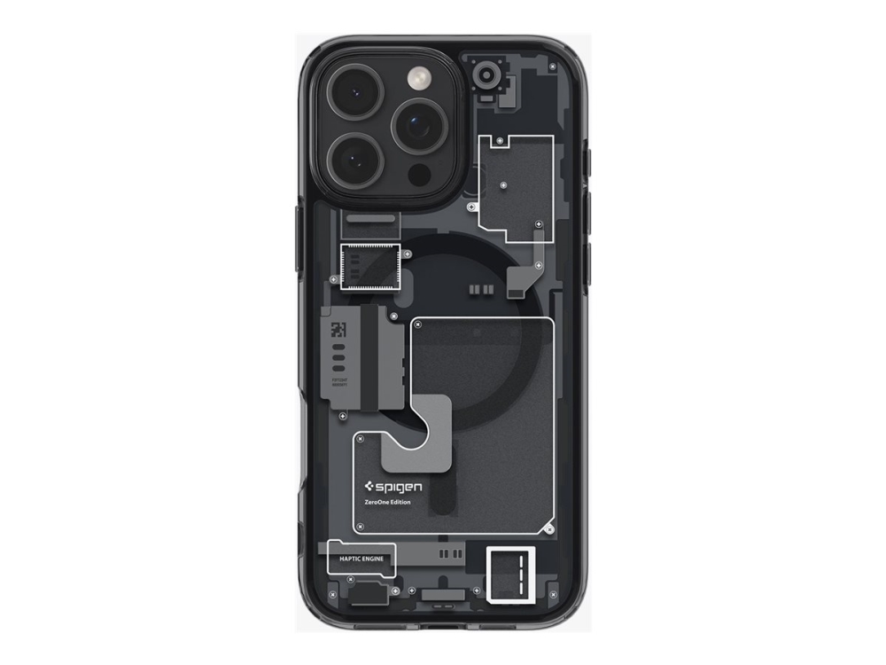 Spigen Ultra Hybrid Zero One (Magfit), Cover, Apple, Iphone 16 Pro, 16 Cm (6.3"), Schwarz