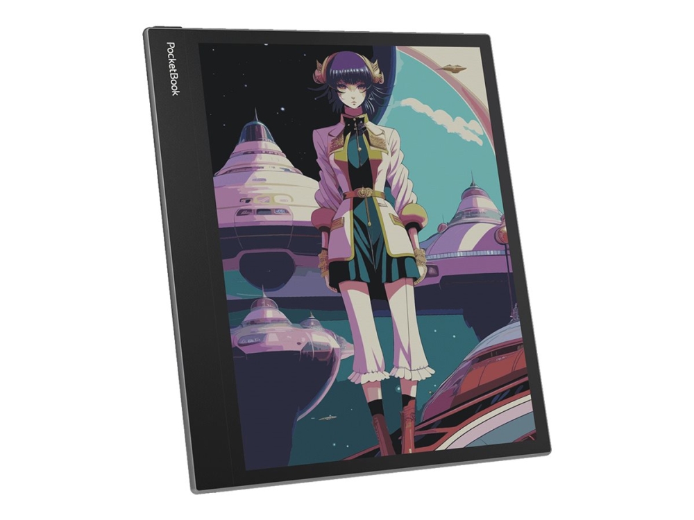 PocketBook InkPad EO - eBook læser - Android 11 - 64 GB - 10.3 16 gråniveauer (4-bit) E Ink Kaleido 3 - touch screen - bagudrettet kamera - Bluetooth, Wi-Fi 5 - tågegrå