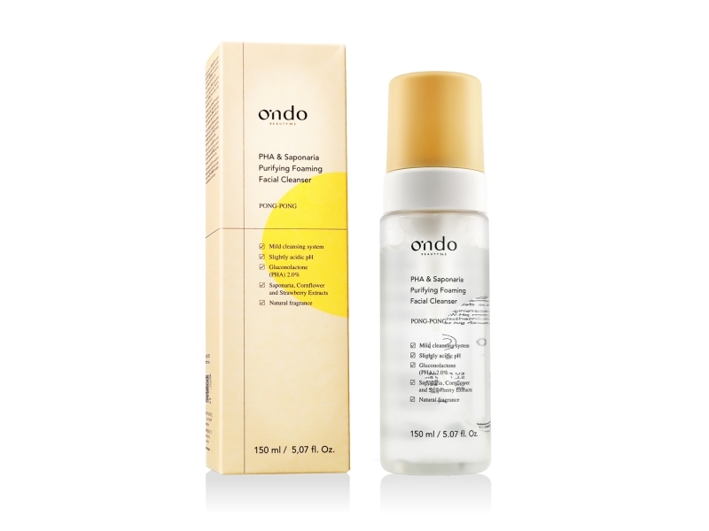 Ondo Pha & Saponaria Purifying Foaming Facial Cleanser 150Ml