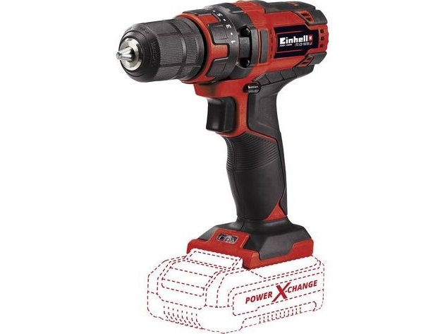 Einhell Tc-Cd 18/35 Li - Solo, Pistol Grip Drill, Black, Red, 1 Cm, 550 Rpm, 1 Rpm, 35 N·M - Solo