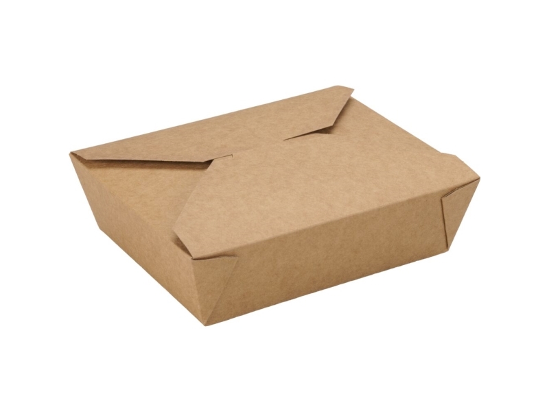Takeaway-Boks, Abena, 15X12x4,8Cm, 1100 Ml, Brun, Kraft/Pe