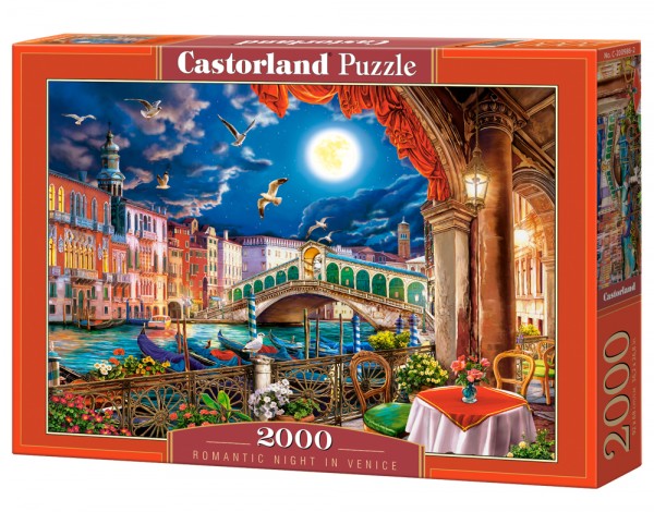 Gulvpuzzle 2000 Brikker Romantic Night In Venice