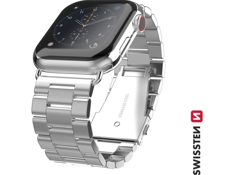 Swissten Metalinis Dirželis, Skirtas Apple Watch 1/2/3/4/5/6/Se / 40 Mm / 42 Mm