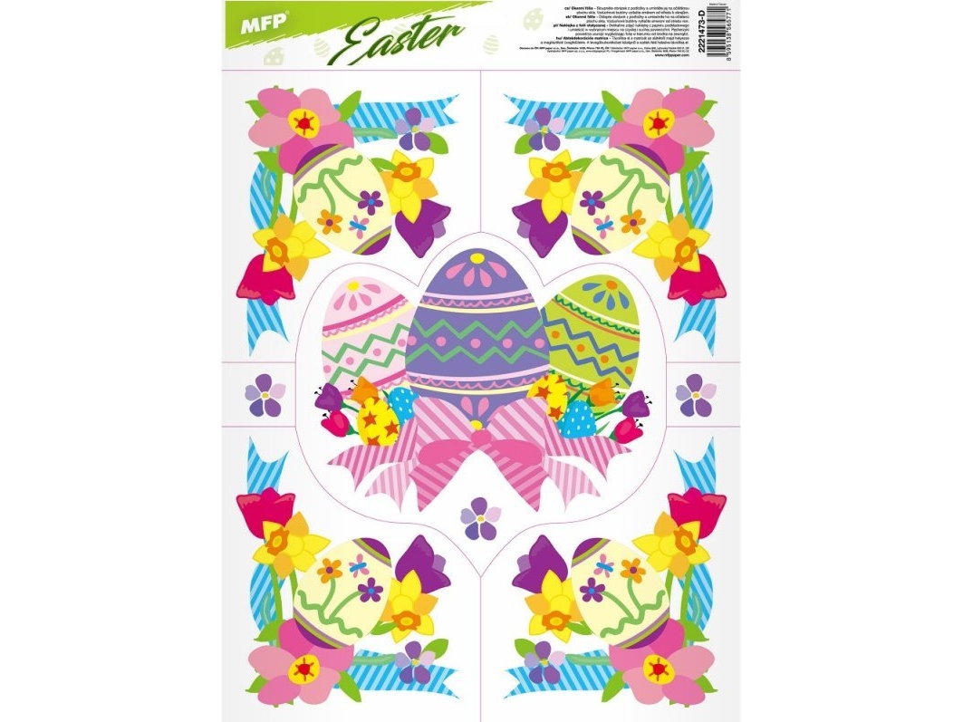 Weihnachtsdekoration Mfp Papier Fensteraufkleber Ostern Ve008 30X42 2221473
