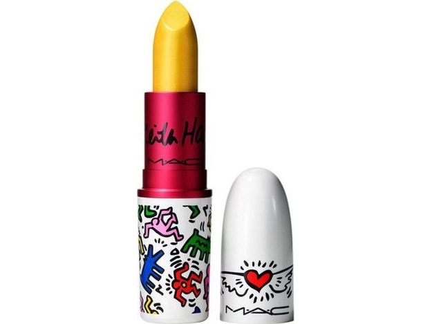 MAC Viva Glam X Keith Haring Longwear Cream Lipstick Yellow 3 g