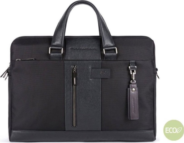Piquadro Piquadro Brief 2 Nylon Handbag Document Holder Black 41 X3 1x 10 Cm Unisex