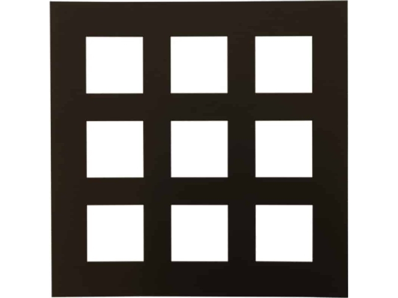 Ramka Focus Focus Passepartout 50X50 / Collage 9 Pic Black W. Black Core