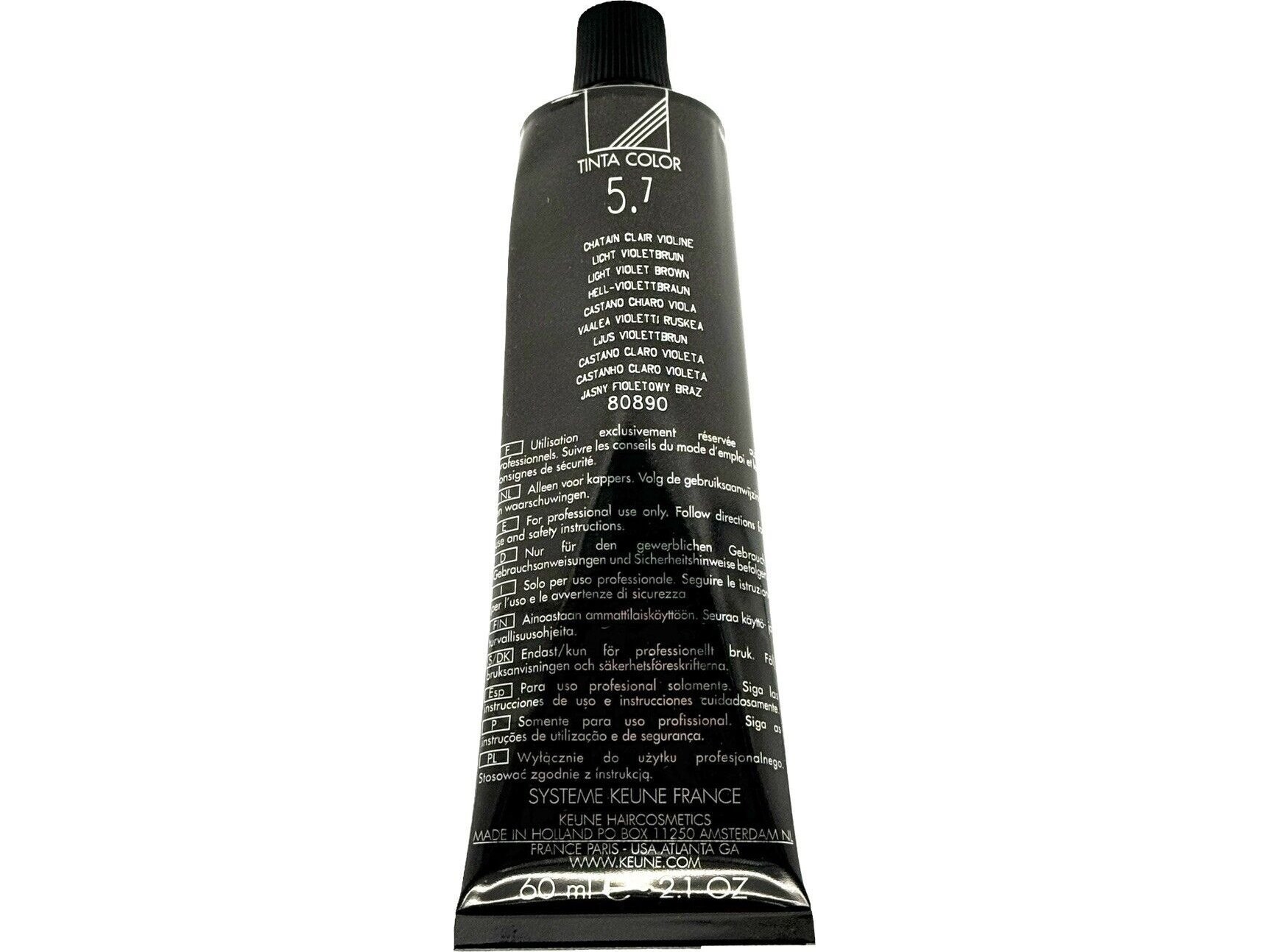 Keune Keune, Tinta Color, Permanent Hair Dye, 5.7 Light Violet Brown, 60 Ml For Women